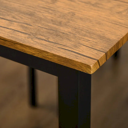 HOMCOM 5 Piece Modern Industrial Dining Table and Chairs Set for Small Space, kitchen, Dining room