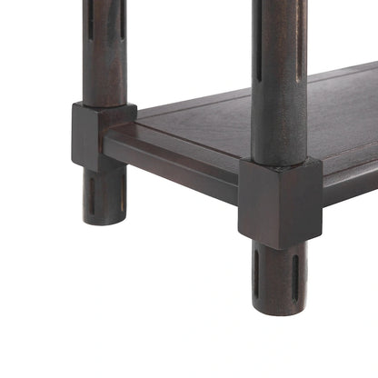 NewRidge Home Goods Harrison Narrow Side Tables, Espresso, Set of 2