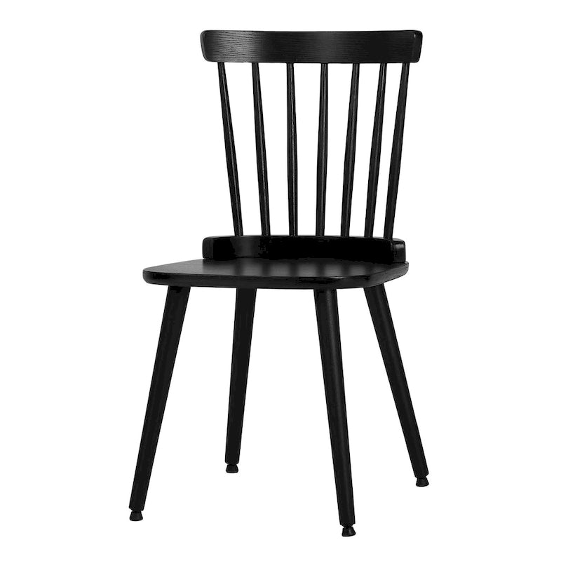 Farmhouse Windsor Dining Chairs with Spindle Back - 33.3H x 17.4W x 19.7D