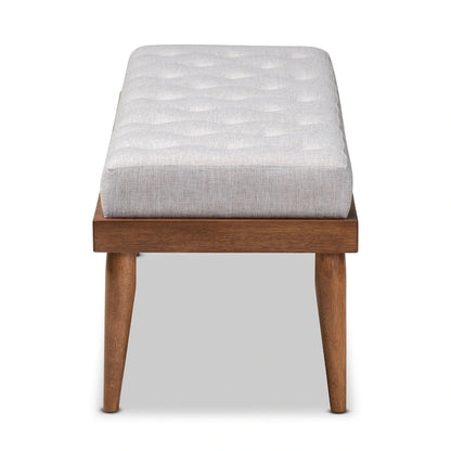 Carson Carrington Hjeltevad Mid-century Fabric Bench
