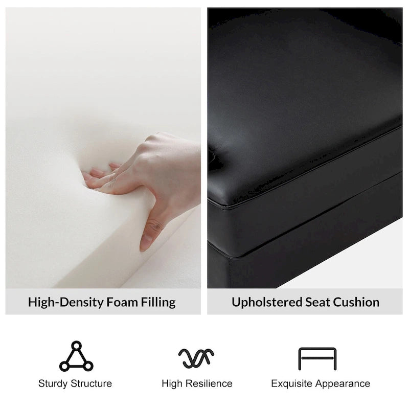 Angeles Mid-century Modern Ergonomic Vegan Leather Armchair with Wingback by HULALA HOME