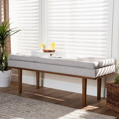 Carson Carrington Ufas Mid-century Modern Upholstered Bench