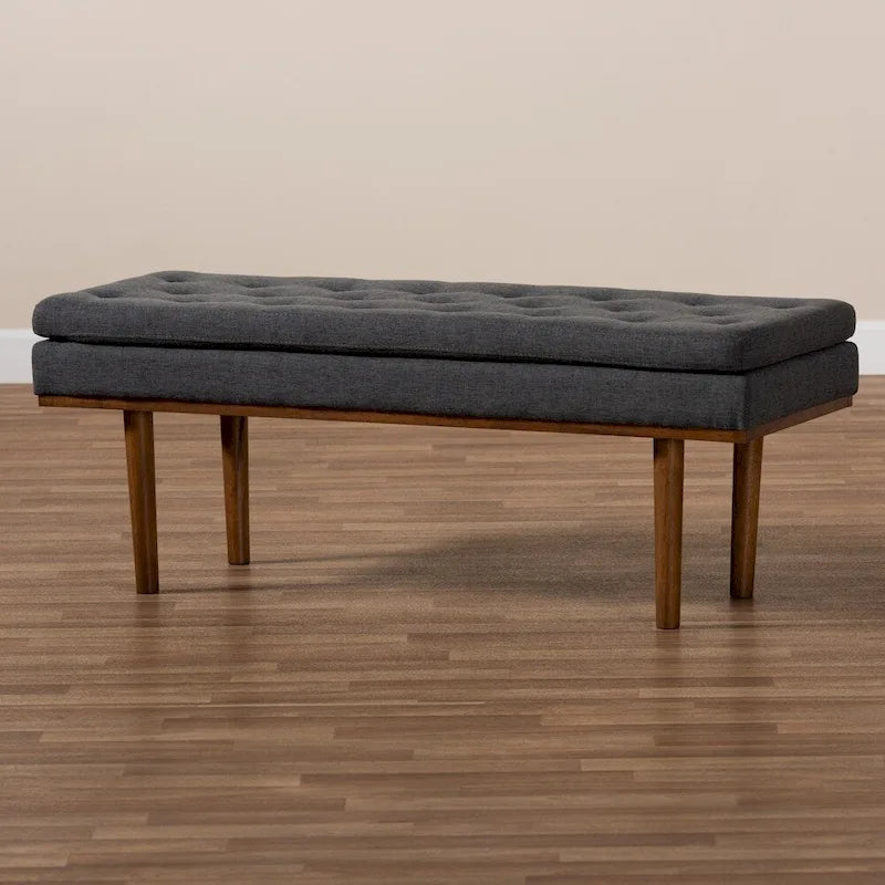 Carson Carrington Ufas Mid-century Modern Upholstered Bench