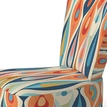 Designart Retro Abstract Drops XI Upholstered Modern Geometric Accent Chair and Modern & Contemporary Arm Chair