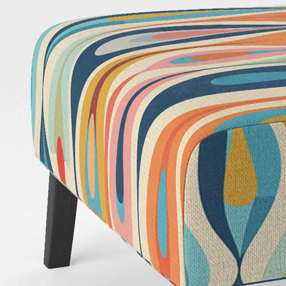 Designart Retro Abstract Drops XI Upholstered Modern Geometric Accent Chair and Modern & Contemporary Arm Chair