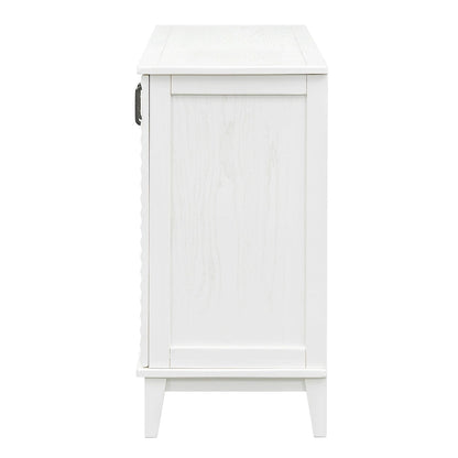 Nestfair Retro Sideboard with 4 Door Large Storage and Adjustable Shelves - N/A