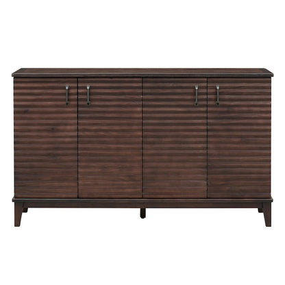 Nestfair Retro Sideboard with 4 Door Large Storage and Adjustable Shelves - N/A