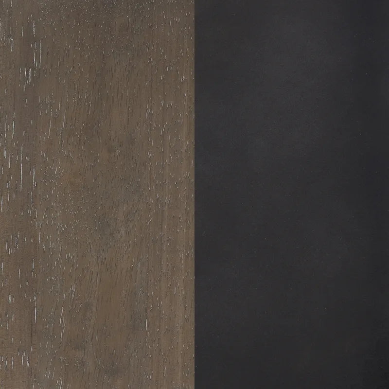 Cohen 19 in. Wood Dining Chair, Mid-Century Modern Upholstered Side Chair with Hand Woven Faux Leather Backrest