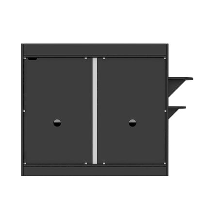 40 Cat-Friendly Litter Box Enclosure with Storage Bookcase Cabinet