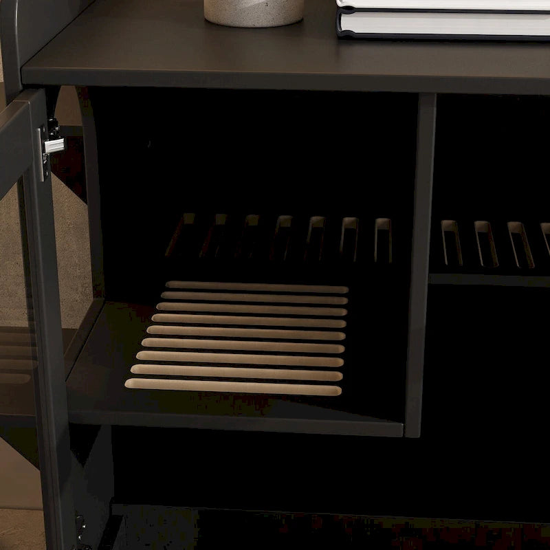 40 Cat-Friendly Litter Box Enclosure with Storage Bookcase Cabinet