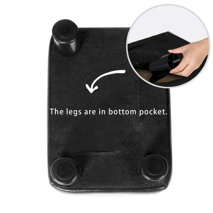 Adeco Small Footstool PU Leather Ottoman Footrest Modern Rectangular