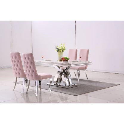 Black Dining Room Table with Polished Gold Metal Legs