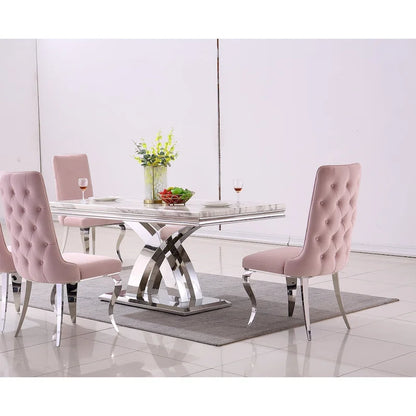 Black Dining Room Table with Polished Gold Metal Legs