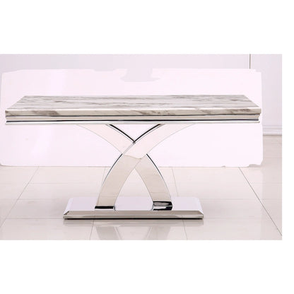 Black Dining Room Table with Polished Gold Metal Legs