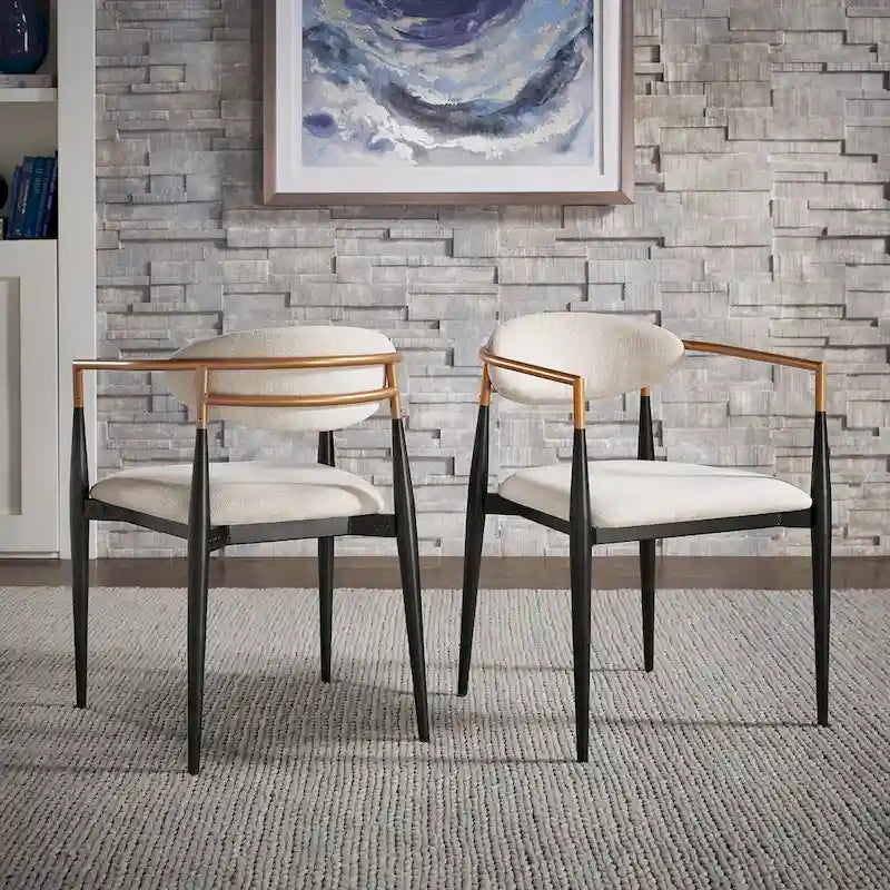 Decatur Mid-century Dining Chair with Two-tone Copper & Black Finish (Set of 2) by iNSPIRE Q Modern