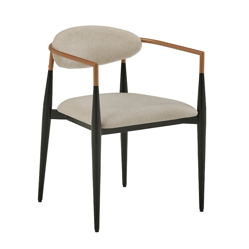 Decatur Mid-century Dining Chair with Two-tone Copper & Black Finish (Set of 2) by iNSPIRE Q Modern