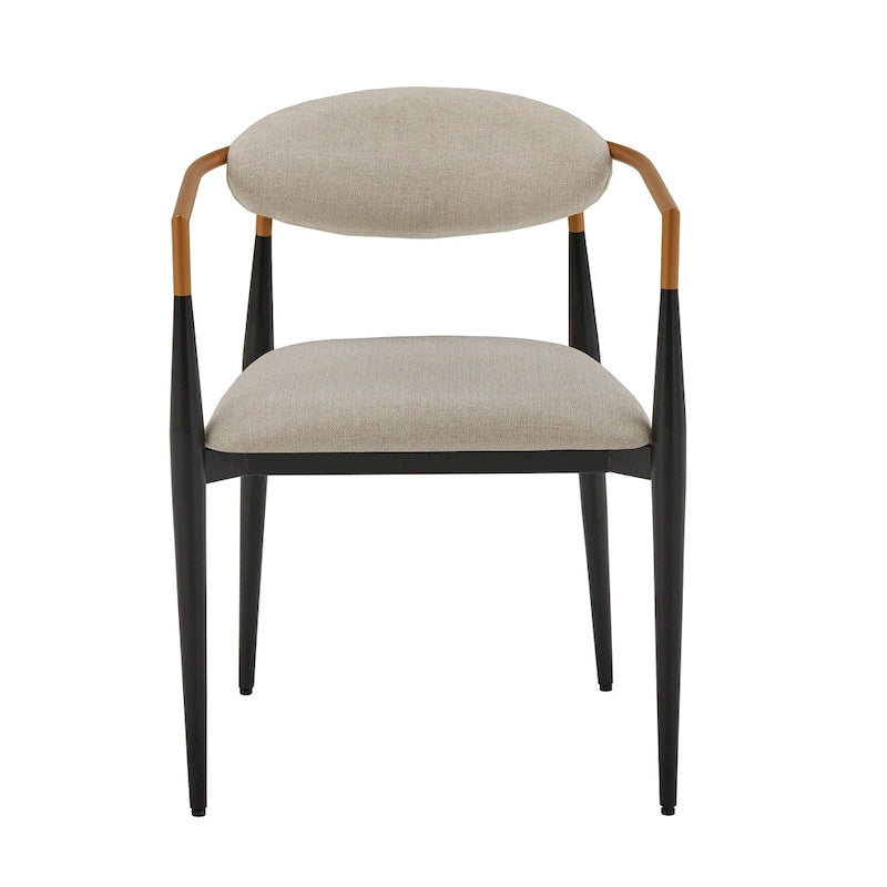 Decatur Mid-century Dining Chair with Two-tone Copper & Black Finish (Set of 2) by iNSPIRE Q Modern