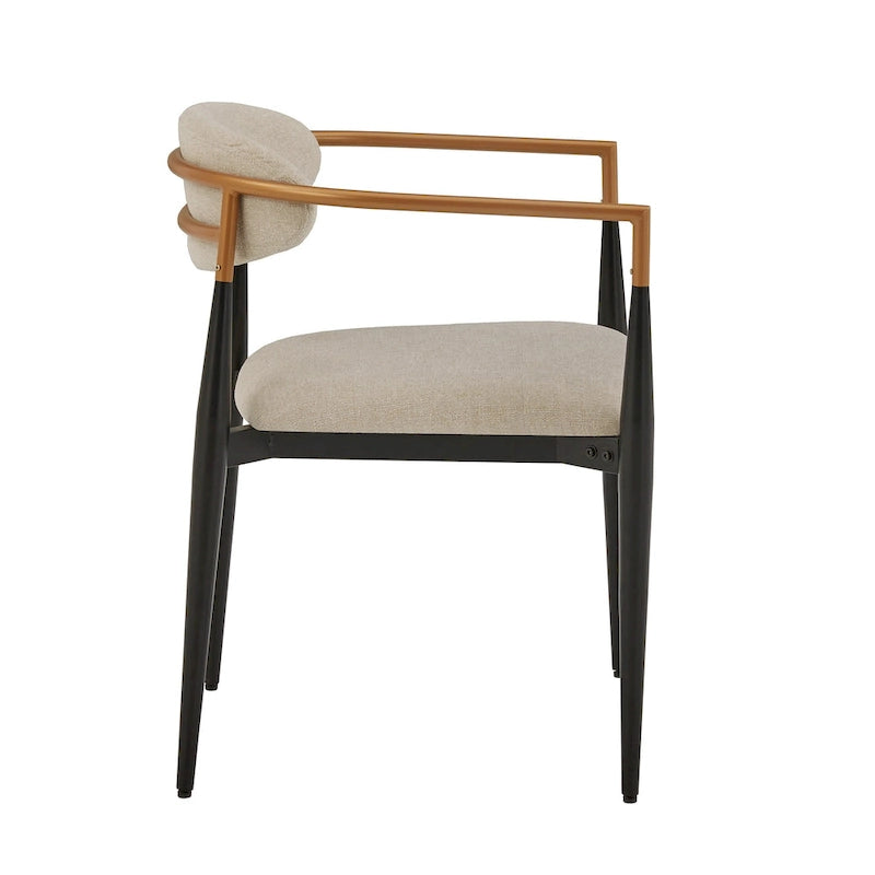 Decatur Mid-century Dining Chair with Two-tone Copper & Black Finish (Set of 2) by iNSPIRE Q Modern