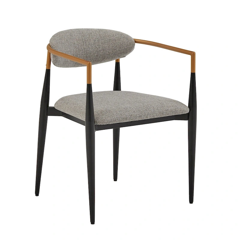 Decatur Mid-century Dining Chair with Two-tone Copper & Black Finish (Set of 2) by iNSPIRE Q Modern