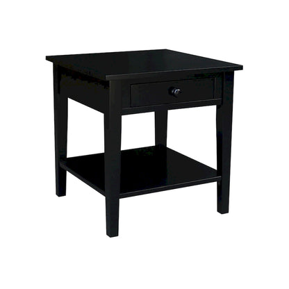 Spencer Square Solid Parawood End Table - 24 in. W x 24 in. D x 25 in. H