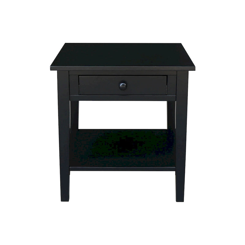 Spencer Square Solid Parawood End Table - 24 in. W x 24 in. D x 25 in. H