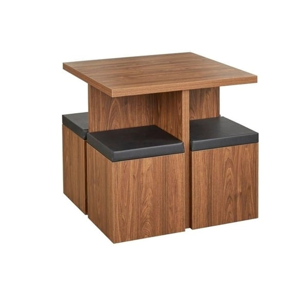 Simple Living Baxter 5-piece Table with Storage Ottoman Dining Set