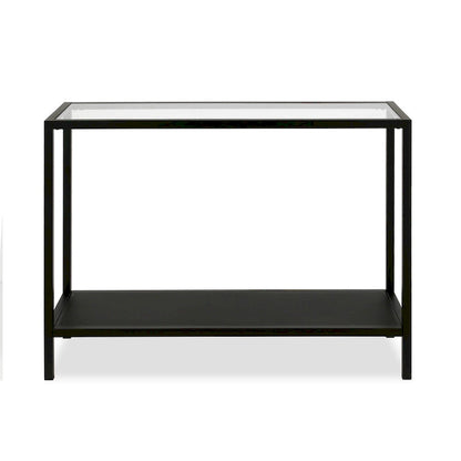 Rigan Modern Metal and Glass Console Table