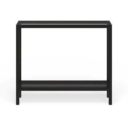 Rigan Modern Metal and Glass Console Table