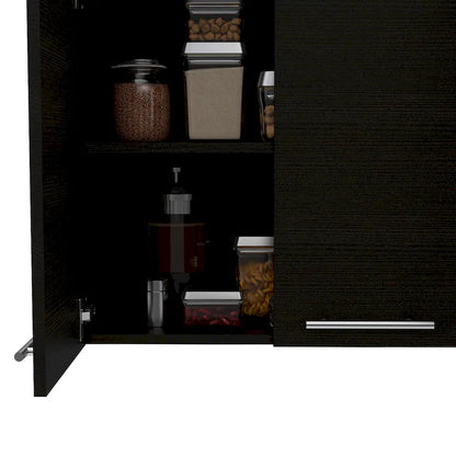 FM Furniture Sitka Wall Cabinet, Two Spacious Divisions
