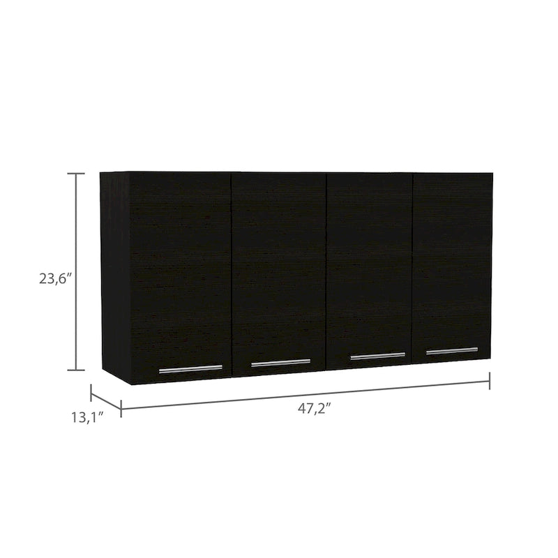 FM Furniture Sitka Wall Cabinet, Two Spacious Divisions