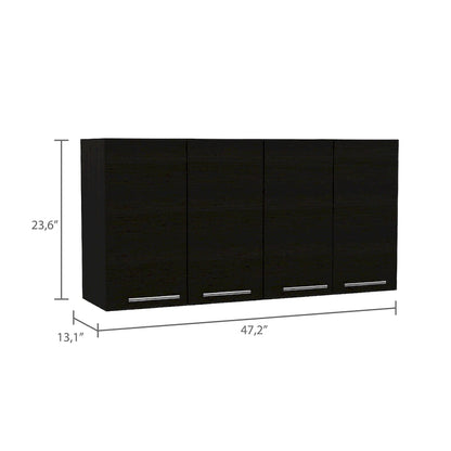 FM Furniture Sitka Wall Cabinet, Two Spacious Divisions
