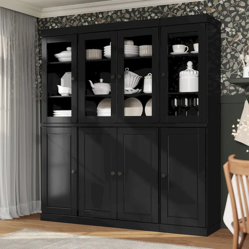 100% Solid Wood 65 Kitchen China Pantry Buffet by Palace Imports - 65 x 71.5