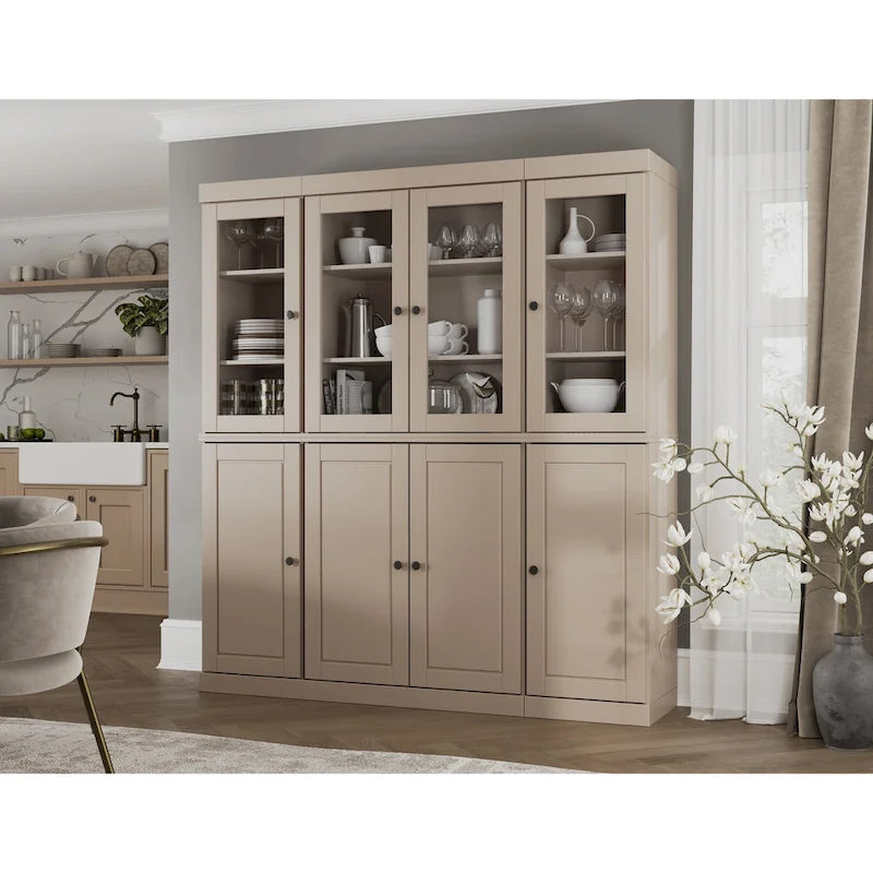 100% Solid Wood 65 Kitchen China Pantry Buffet by Palace Imports - 65 x 71.5