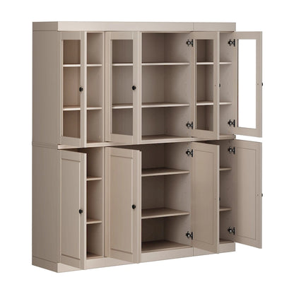 100% Solid Wood 65 Kitchen China Pantry Buffet by Palace Imports - 65 x 71.5