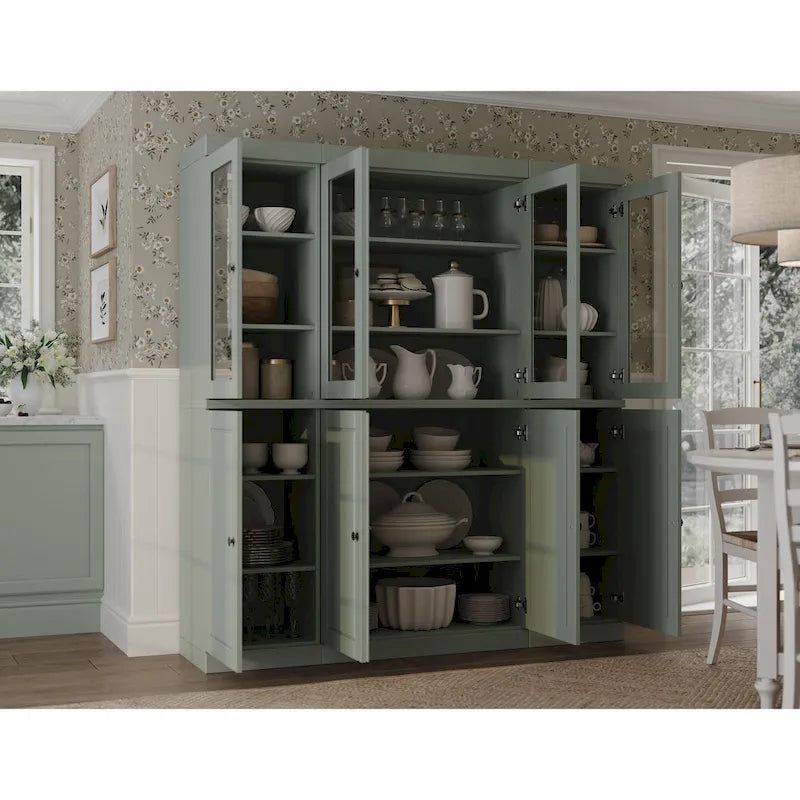 100% Solid Wood 65 Kitchen China Pantry Buffet by Palace Imports - 65 x 71.5