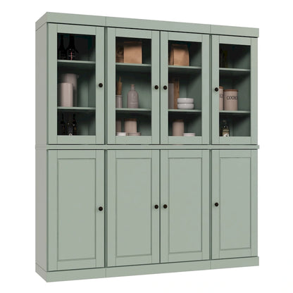 100% Solid Wood 65 Kitchen China Pantry Buffet by Palace Imports - 65 x 71.5