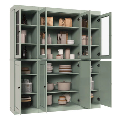 100% Solid Wood 65 Kitchen China Pantry Buffet by Palace Imports - 65 x 71.5