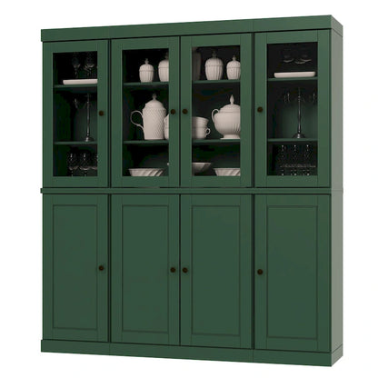 100% Solid Wood 65 Kitchen China Pantry Buffet by Palace Imports - 65 x 71.5