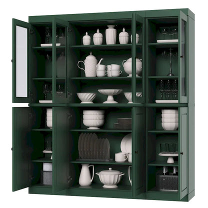 100% Solid Wood 65 Kitchen China Pantry Buffet by Palace Imports - 65 x 71.5