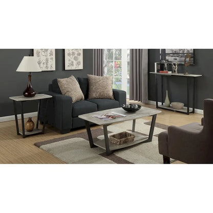 Convenience Concepts Graystone End Table with Shelf