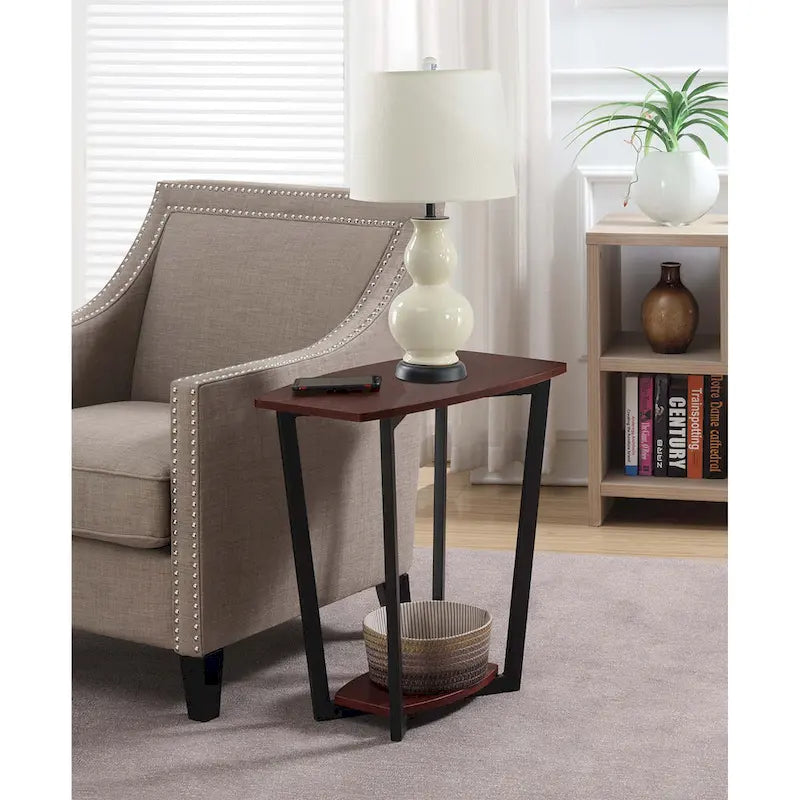 Convenience Concepts Graystone End Table with Shelf