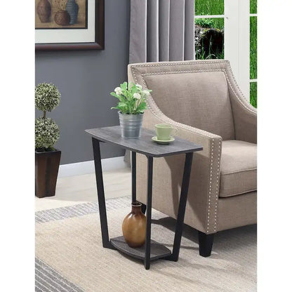 Convenience Concepts Graystone End Table with Shelf