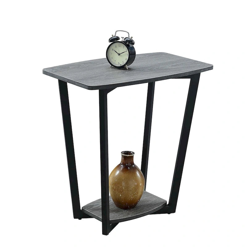Convenience Concepts Graystone End Table with Shelf