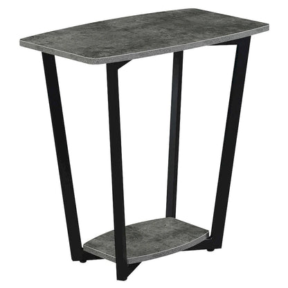 Convenience Concepts Graystone End Table with Shelf