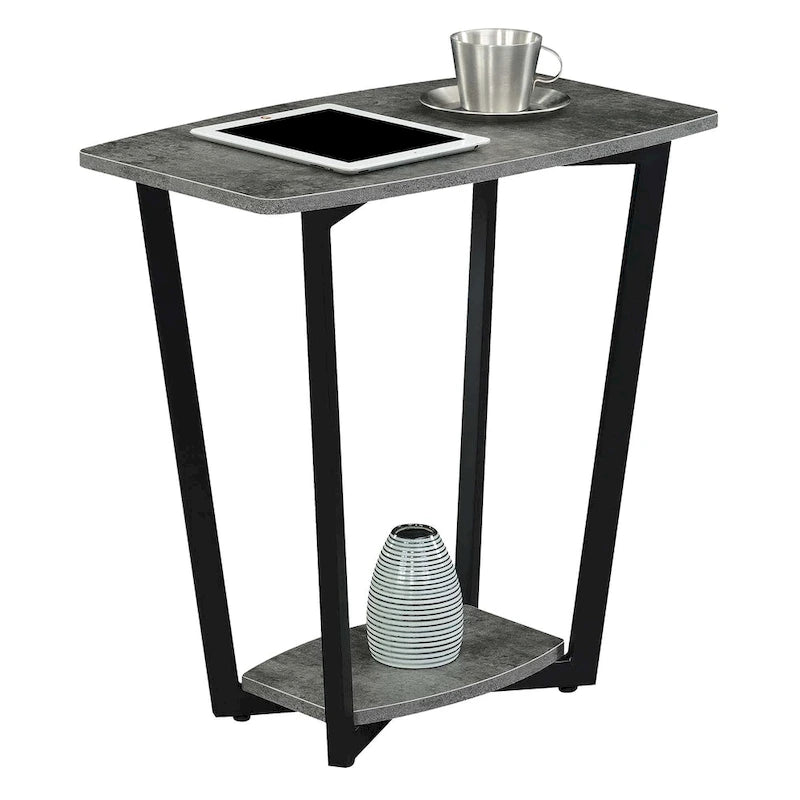 Convenience Concepts Graystone End Table with Shelf