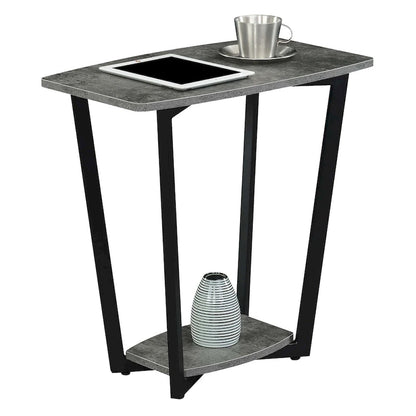 Convenience Concepts Graystone End Table with Shelf