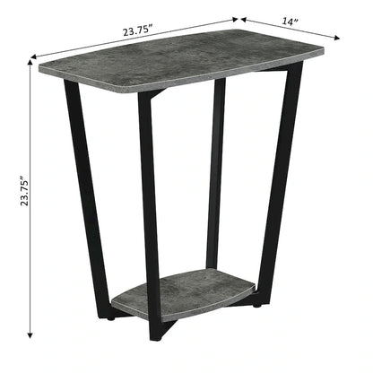 Convenience Concepts Graystone End Table with Shelf