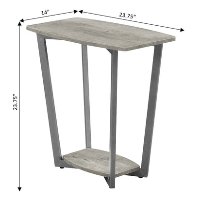 Convenience Concepts Graystone End Table with Shelf
