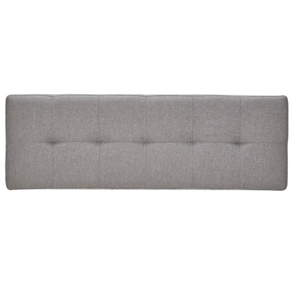 Sasha Oak Angled Leg Linen Dining Bench iNSPIRE Q Modern