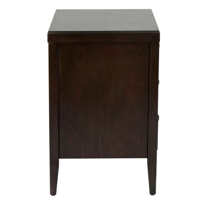 Painted Wood Storage Nightstand With Drawers by East at Main
